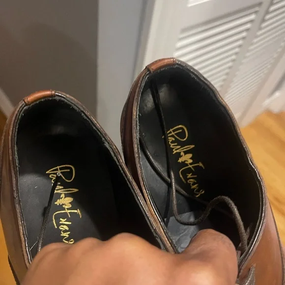 Paul Evans Tan/Brown Leather Shoes Sz 9.5 - Picture 13 of 15